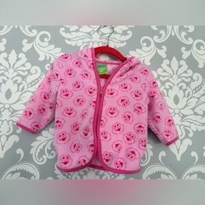 4/$25 • Sesame Beginnings Elmo Fleece Zip Hooded Sweater